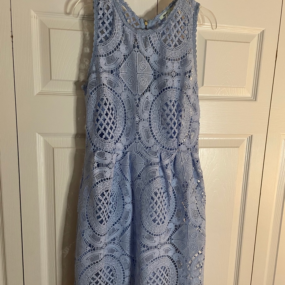 Light blue mini dress